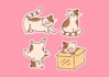 create cartoon characters, stickers, badges, labels