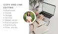 line edit and copy edit your story or novel