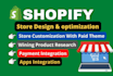 design shopify store, shopify website or drop shipping store