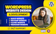 design, redesign copy, clone wordpress website, landing page homepage develop