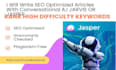 write SEO optimized ai article or ai blogpost using jasper ai or jarvis ai