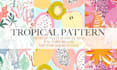 create seamless tropical pattern textile fabric prints