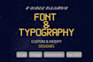 design custom font and modify font for any purpose