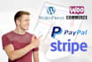 integrate paypal, stripe payment gateway in wordpress website