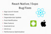fix bugs in your react native and expo project