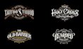 design custom vintage, retro hand lettering logo