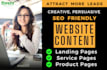 be your SEO website content writer to ghostwrite high quality content