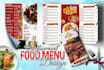 create  restaurant food menu design