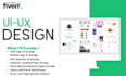 design outstanding website or app UI UX design