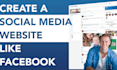 create your own social media website like facebook