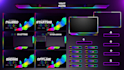 design animated twitch overlay, facecam, screen within 24 hours