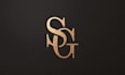 design luxury minimalist monogram initial letter logo
