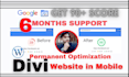 increase divi website speed, speedup divi site in mobile, desktop