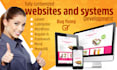 develop fully customized website and system