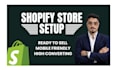setup shopify store or shopify website design