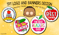 design beautiful logo and banners for your teachers pay teachers store