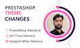 do prestashop theme changes
