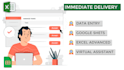 advanced excel, data entry, virtual assistant