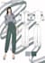 create technical fashion illustration, flat drawing, pattern design