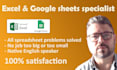 solve excel or google sheets challenges excellently