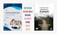 design kdp paperback cover, kdp hardcover, kdp ebook cover