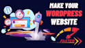 do wordpress speed optimization, increase website page speed