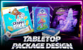 design a pro level tabletop game box and packaging template