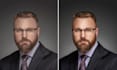 professionally retouch your corporate business headshot