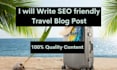 write impactful SEO friendly travel blog post