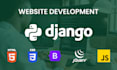 do frontend and backend in django as full stack developer