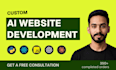 build ai web application custom software development saas developer ai agents