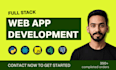build a custom web application as full stack developer