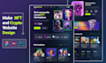 do nft website, crypto website, landing page ui, figma design