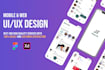 do website design,mobile app design and uiux design