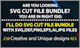 do creative svg, cut files, png, svg bundle design