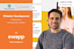 develop your website using wordpress or laravel