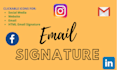 create clickable HTML email signature
