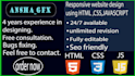 create custom website with html template using html css js