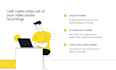 take notes from your recordings and meetings