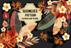 design custom textile fabric , seamless pattern design