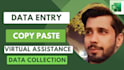 do data collection, data entry and web research, copy paste