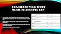 transpose your sheet music to another key