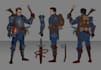 create scifi or fantasy character concept art