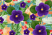 do flora seamless  pattern, fabric and textile design