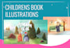 create cute childrens book illustrations