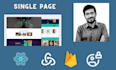 develop single page application site with react js