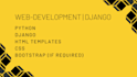 develop a fullstack website using django and html templates