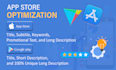 write aso optimized description to rank apps or games in play store, apple store