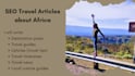 write SEO travel blogs and lifestyle blogs about africa