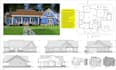 architectural floor plan and city permit drawing in autocad